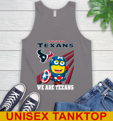NFL Football Houston Texans Captain America Marvel Avengers Minion Shirt Tank Top 6