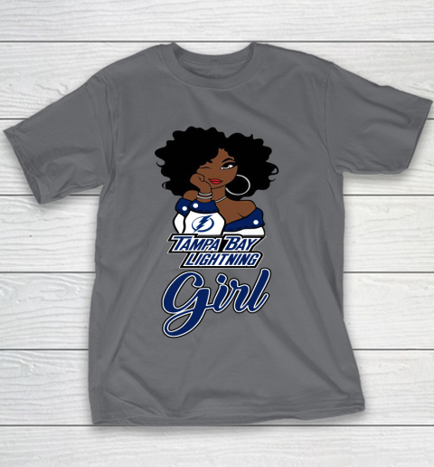 Tampa Bay Lightning Girl NHL Youth T-Shirt 8
