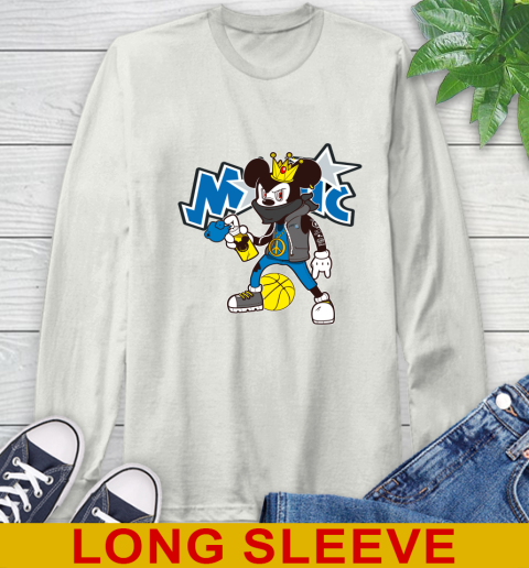 Orlando Magic NBA Basketball Mickey Peace Sign Sports Long Sleeve T-Shirt 12