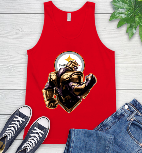 NFL Thanos Avengers Endgame Football Sports Pittsburgh Steelers Tank Top 6