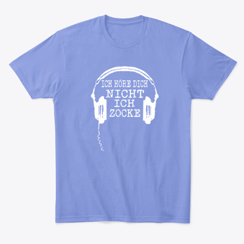 tnzb ich hore dich nicht ich zocke headphone classic t shirt 2 front violet