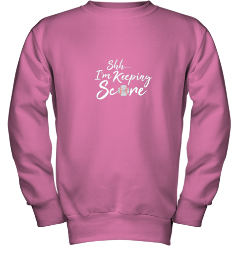tt8o scorekeeper baseball team scorebook keeper youth sweatshirt 47 front safety pink