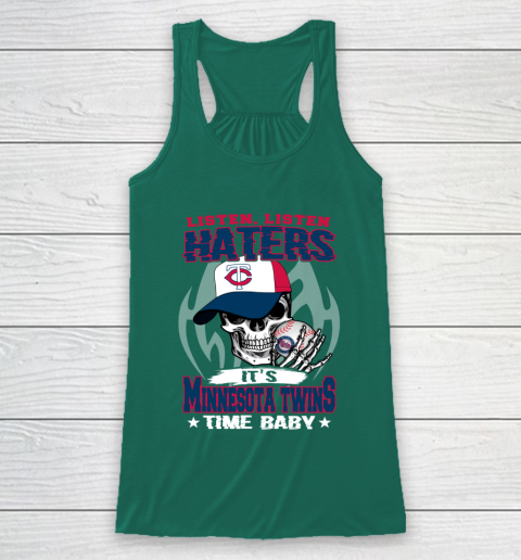 Listen Haters It is TWINS Time Baby MLB Racerback Tank 5
