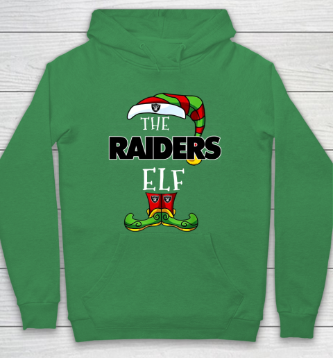 Oakland Raiders Christmas ELF Funny NFL Hoodie Tee For Sports