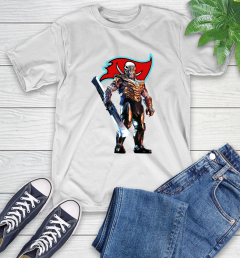 NFL Thanos Gauntlet Avengers Endgame Football Tampa Bay Buccaneers T-Shirt