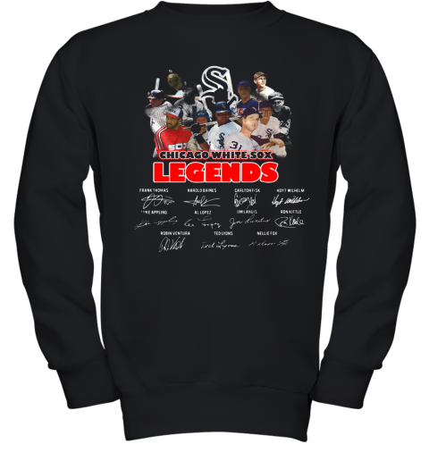 Chicago White Sox Legends Players Signatures Youth Sweatshirt