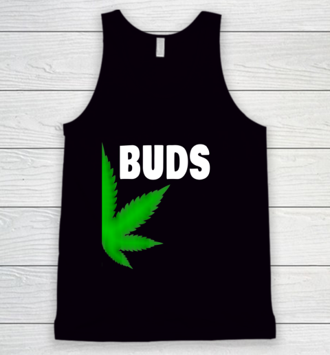 Best Buds Couples Matching BFF Marijuana Leaf Weed Buds Tank Top