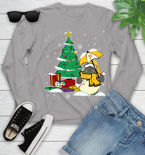 Pittsburgh Pirates MLB Baseball Cute Tonari No Totoro Christmas Sports Youth Long Sleeve 5