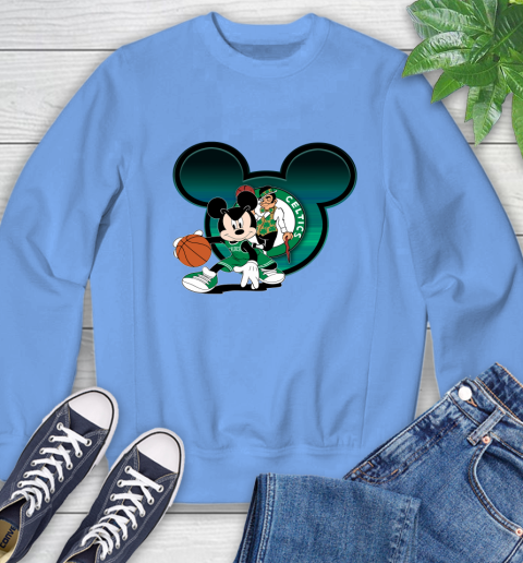 NBA Boston Celtics Mickey Mouse Disney Basketball Sweatshirt 11