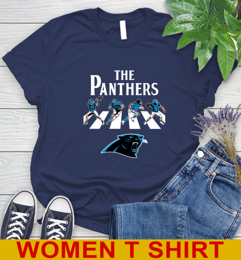 NFL Football Carolina Panthers The Beatles Rock Band Shirt Women's T-Shirt 12