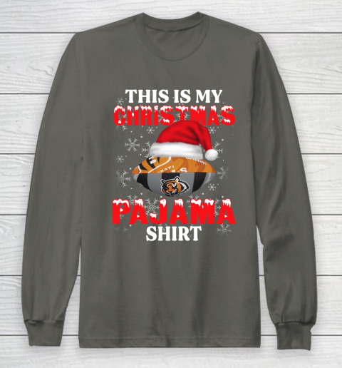 Cincinnati Bengals This Is My Christmas Pajama Shirt NFL Long Sleeve T-Shirt 5