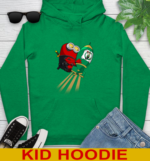 NBA Basketball Boston Celtics Deadpool Minion Marvel Shirt Youth Hoodie 9 NBA Basketball Boston Celtics Deadpool Minion Marvel Shirt Youth Hoodie - Image 9