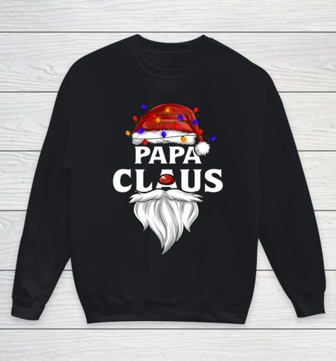 Papa Claus Shirt Christmas Pajama Family Matching Xmas Youth Sweatshirt