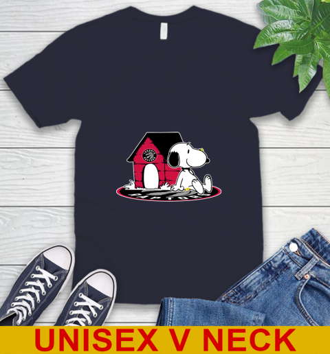 NBA Basketball Toronto Raptors Snoopy The Peanuts Movie Shirt V-Neck T-Shirt 3