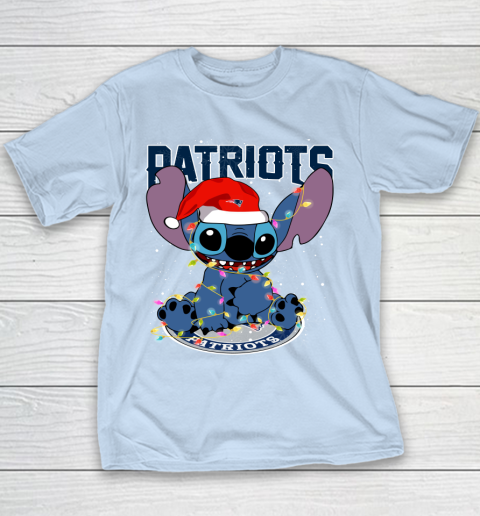 New England Patriots NFL Football noel stitch Christmas Youth T-Shirt 4