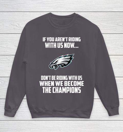 NFL Philadelphia Eagles Football We Become The Champions Youth Sweatshirt 5