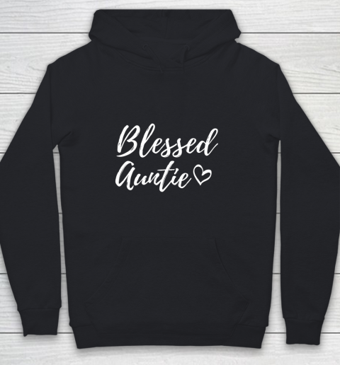 Blessed Auntie Shirt for Women Christmas Family Matching Youth Hoodie