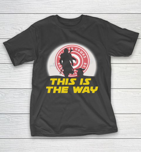 Atlanta Hawks NBA Basketball Star Wars Yoda And Mandalorian This Is The Way T-Shirt