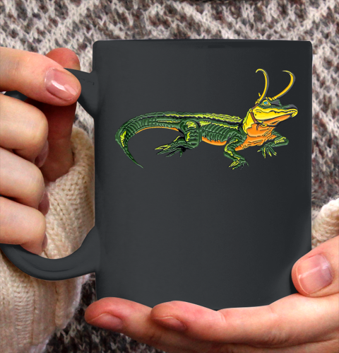 Loki gator Alligator loki Croki Crocodile God of mischief Ceramic Mug 11oz