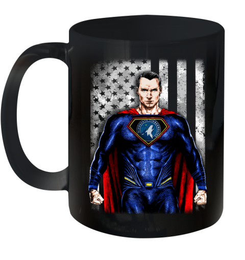 NBA Basketball Minnesota Timberwolves Superman DC Shirt Ceramic Mug 11oz