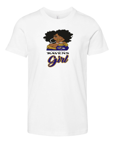 Baltimore Ravens Girl Premium Youth T-shirt