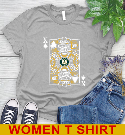 Oakland Athletics MLB Baseball The King Of Spades Death Cards Shirt Women's T-Shirt 5