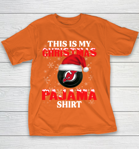 New Jersey Devils This Is My Christmas Pajama Shirt NHL Youth T-Shirt 4