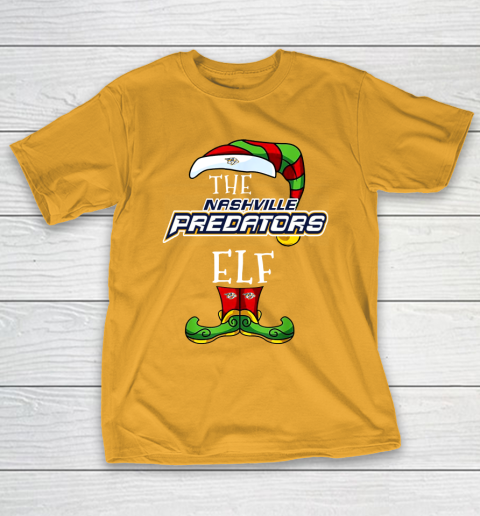 Nashville Predators Christmas ELF Funny NHL T-Shirt 2