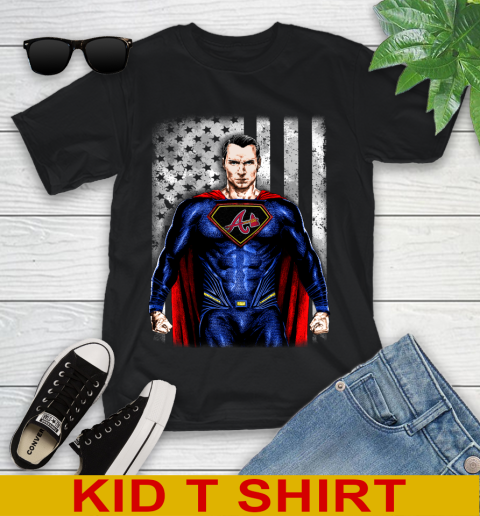 MLB Baseball Atlanta Braves Superman DC Shirt Youth T-Shirt
