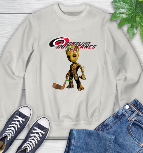 Carolina Hurricanes NHL Hockey Groot Marvel Guardians Of The Galaxy Sweatshirt 12