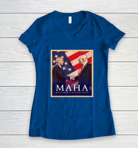 MAHA Make America Healthy Again Women's V-Neck T-Shirt 5