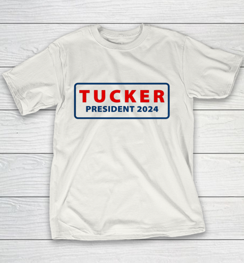 Tucker for President 2024 Tucker Carlson 2024 Youth T-Shirt