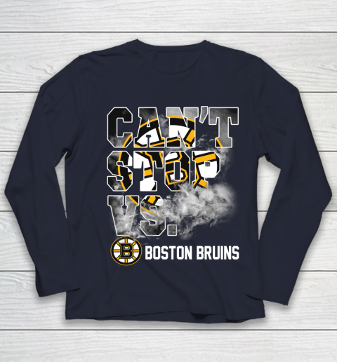 NHL Boston Bruins Hockey Can't Stop Vs Youth Long Sleeve 2