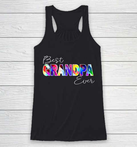 GrandFather gift shirt Mens Best Grandpa Ever, Matching Grand dad Baby Love Geometric T Shirt Racerback Tank