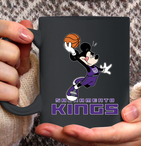 NBA Basketball Sacramento Kings Cheerful Mickey Mouse Shirt Ceramic Mug 15oz