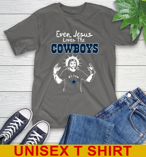 Dallas Cowboys NFL Football Even Jesus Loves The Cowboys Shirt T-Shirt - Image 11