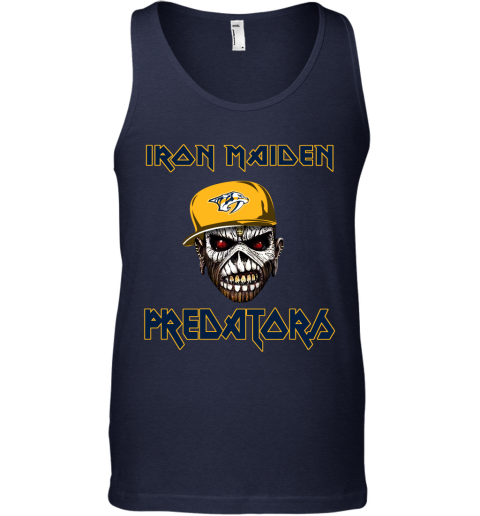 NHL Nashville Predators Iron Maiden Rock Band Music Hockey Sports TmNAv9Ontpq unisex tank 17 95 151514 front navy