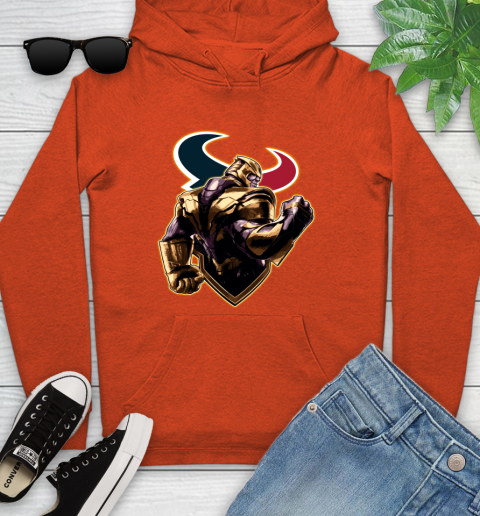 NFL Thanos Avengers Endgame Football Sports Houston Texans Youth Hoodie 5
