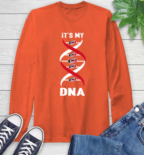 Carolina Hurricanes NHL Hockey It's My DNA Sports Long Sleeve T-Shirt 4