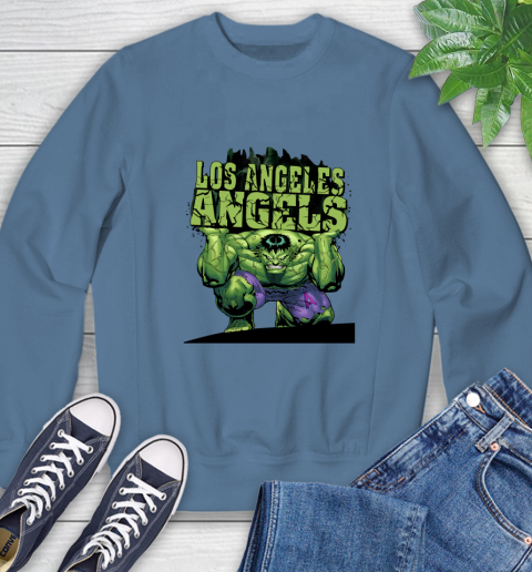 Los Angeles Angels MLB Baseball Incredible Hulk Marvel Avengers Sports Sweatshirt 7