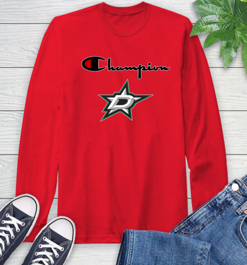 NHL Hockey Dallas Stars Champion Shirt Long Sleeve T-Shirt 9