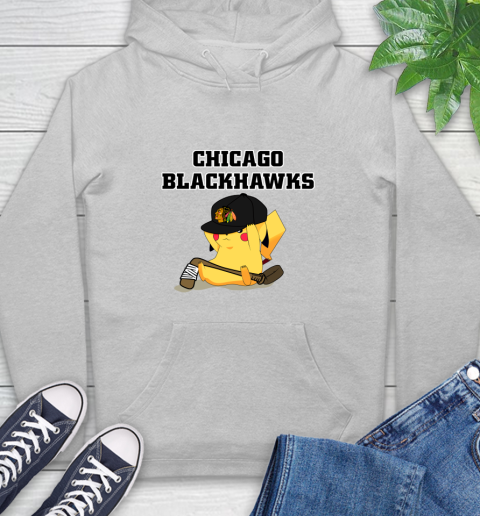 NHL Pikachu Hockey Sports Chicago Blackhawks Hoodie Tee For Sports