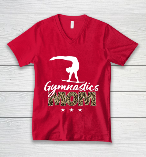 Mother s day Gymnastics Mom for mom mother s day funny V-Neck T-Shirt 6