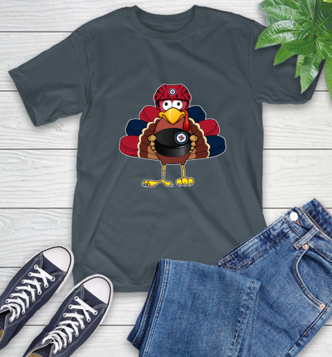 Winnipeg Jets Turkey Thanksgiving Day T-Shirt 9