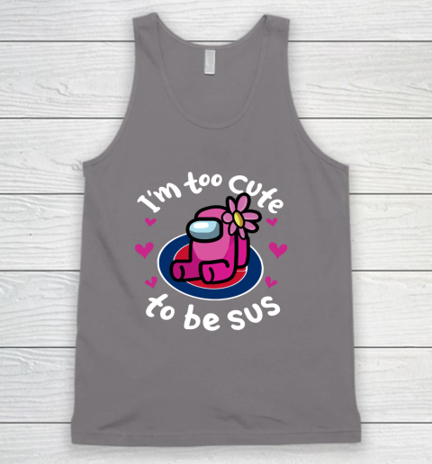 Chicago Cubs MLB Baseball Among Us I Am Too Cute To Be Sus Women's