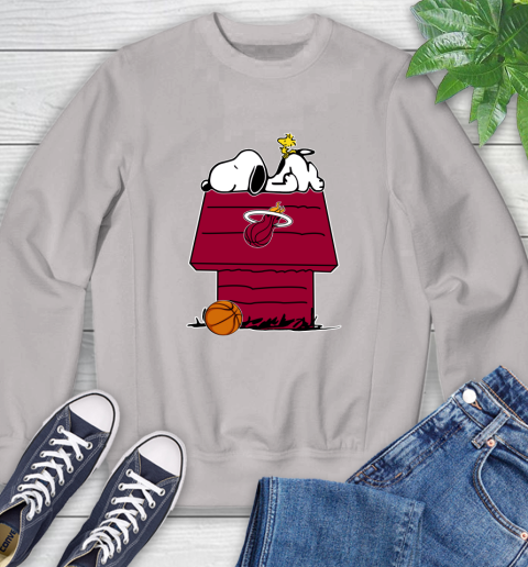 Miami Heat NBA Basketball Snoopy Woodstock The Peanuts Movie Sweatshirt 12