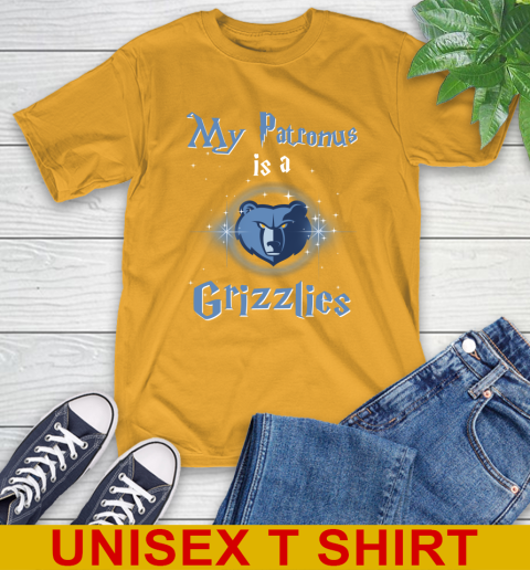 NBA Basketball Harry Potter My Patronus Is A Memphis Grizzlies T-Shirt 2