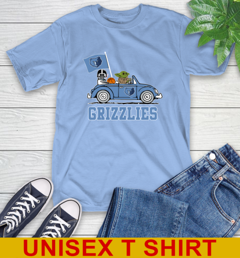 NBA Basketball Memphis Grizzlies Darth Vader Baby Yoda Driving Star Wars Shirt T-Shirt 11