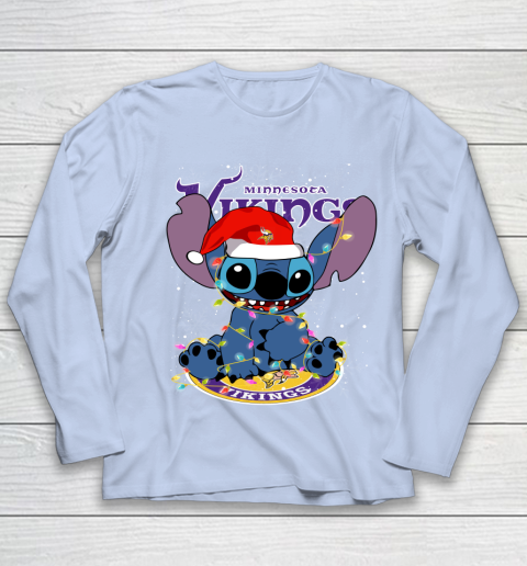Minnesota Vikings NFL Football noel stitch Christmas Youth Long Sleeve 5