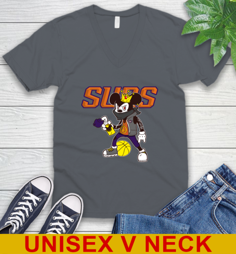 Phoenix Suns NBA Basketball Mickey Peace Sign Sports V-Neck T-Shirt 5